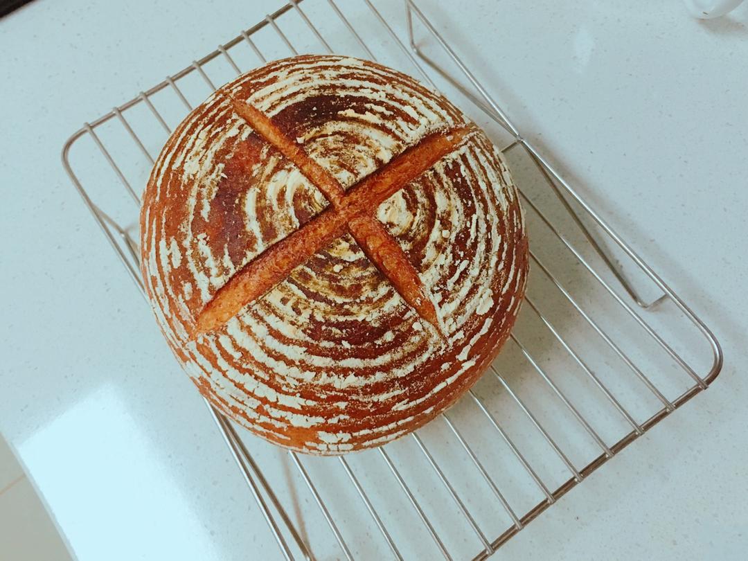 无油全麦乡村面包