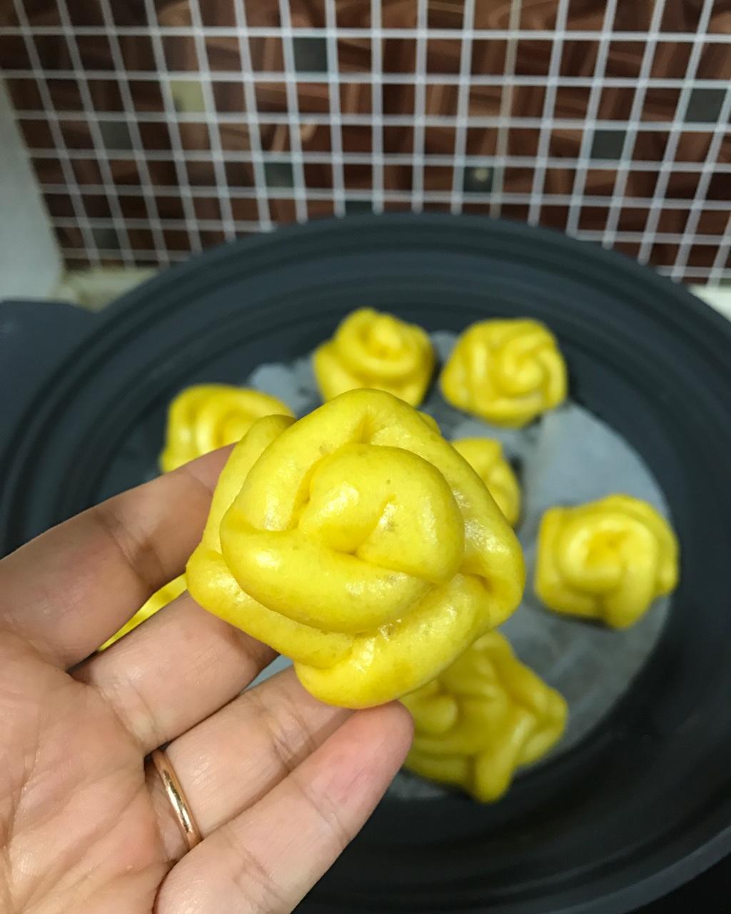 玫瑰花馒头（手编）