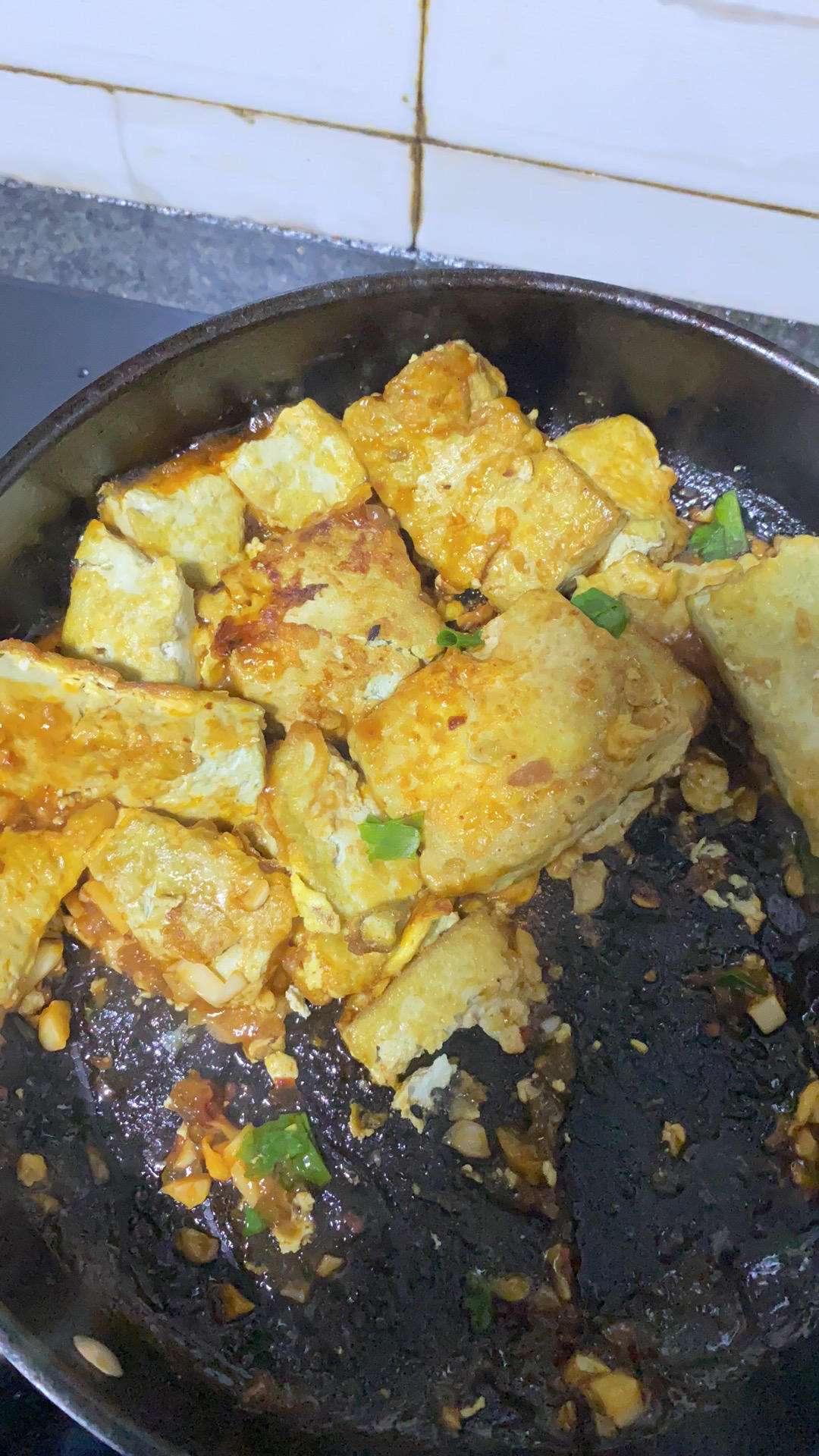 外焦里嫩的香煎豆腐