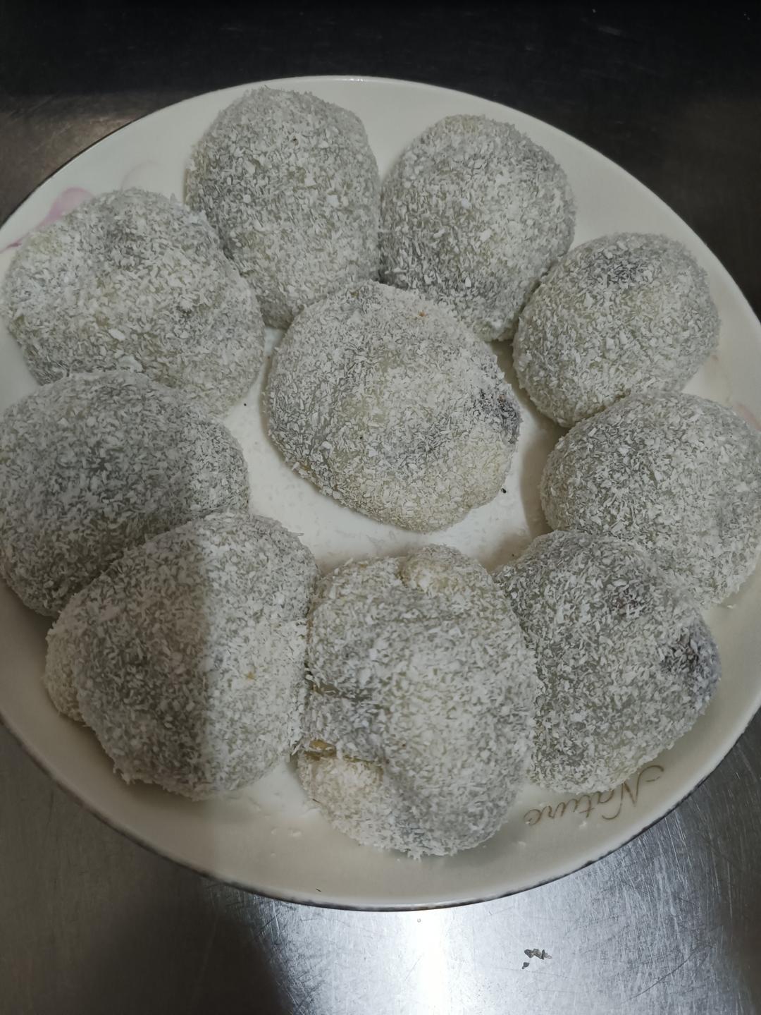 巨简单‼️软糯香甜‼️椰蓉花生糯米滋‼️不粘牙，好吃到转圈圈