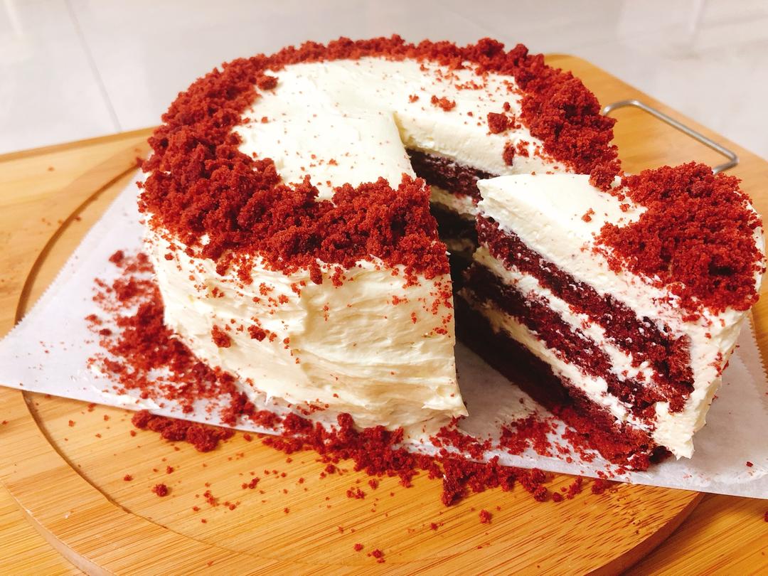 cornmint做的红丝绒蛋糕 red velvet cake
