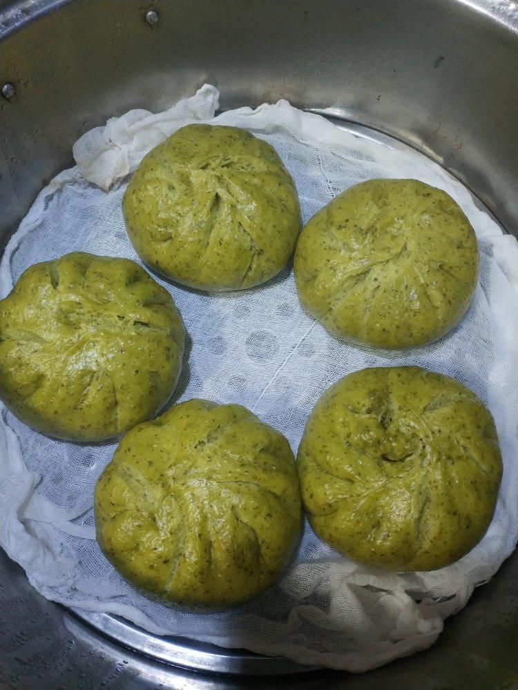 菠菜汁加了它 馒头颜色翠绿不变色 附细节视频详解