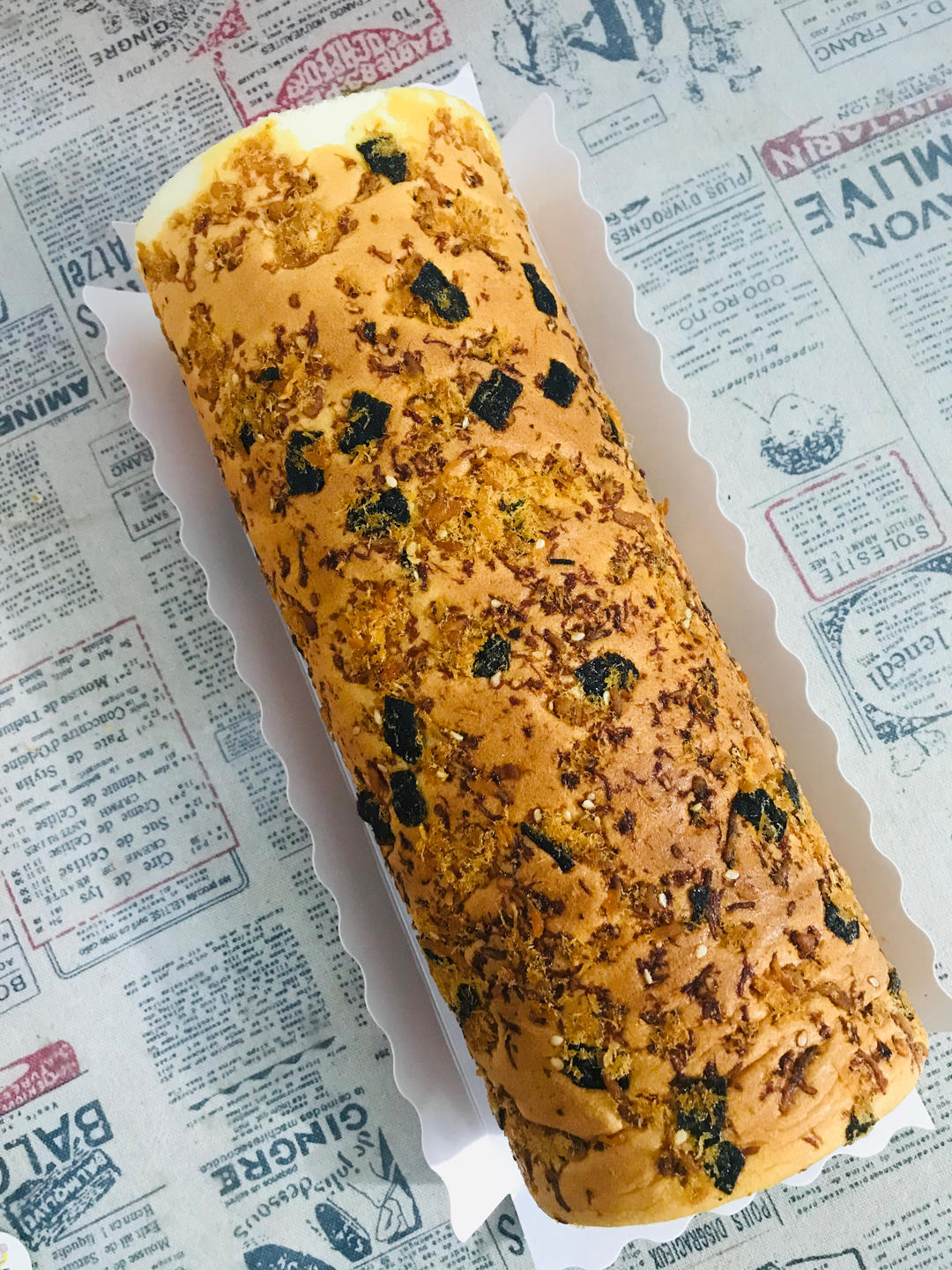 香葱肉松卷 蛋糕卷-无敌美味