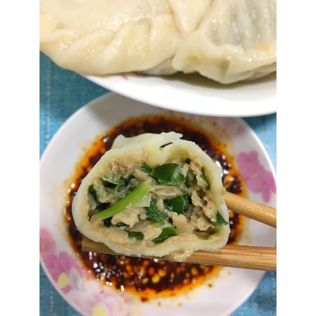 甜觅食光做的虾爬子韭菜饺子