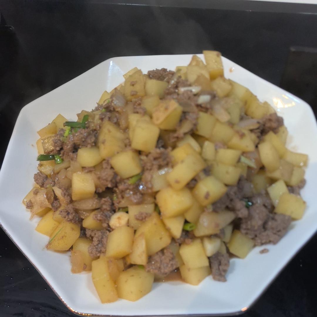 土豆牛肉碎