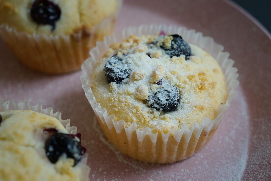 蓝莓枫糖浆酸奶麦芬蛋糕