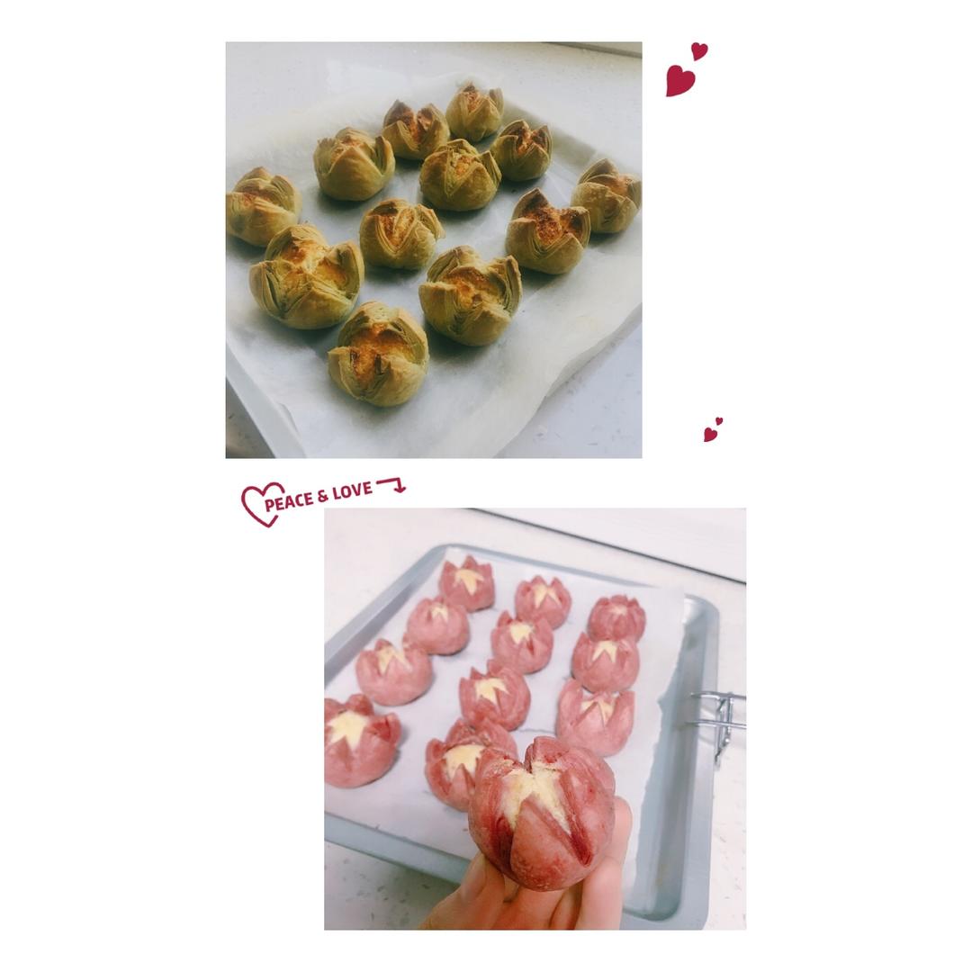 花开富贵之四种口味的椰蓉开口酥