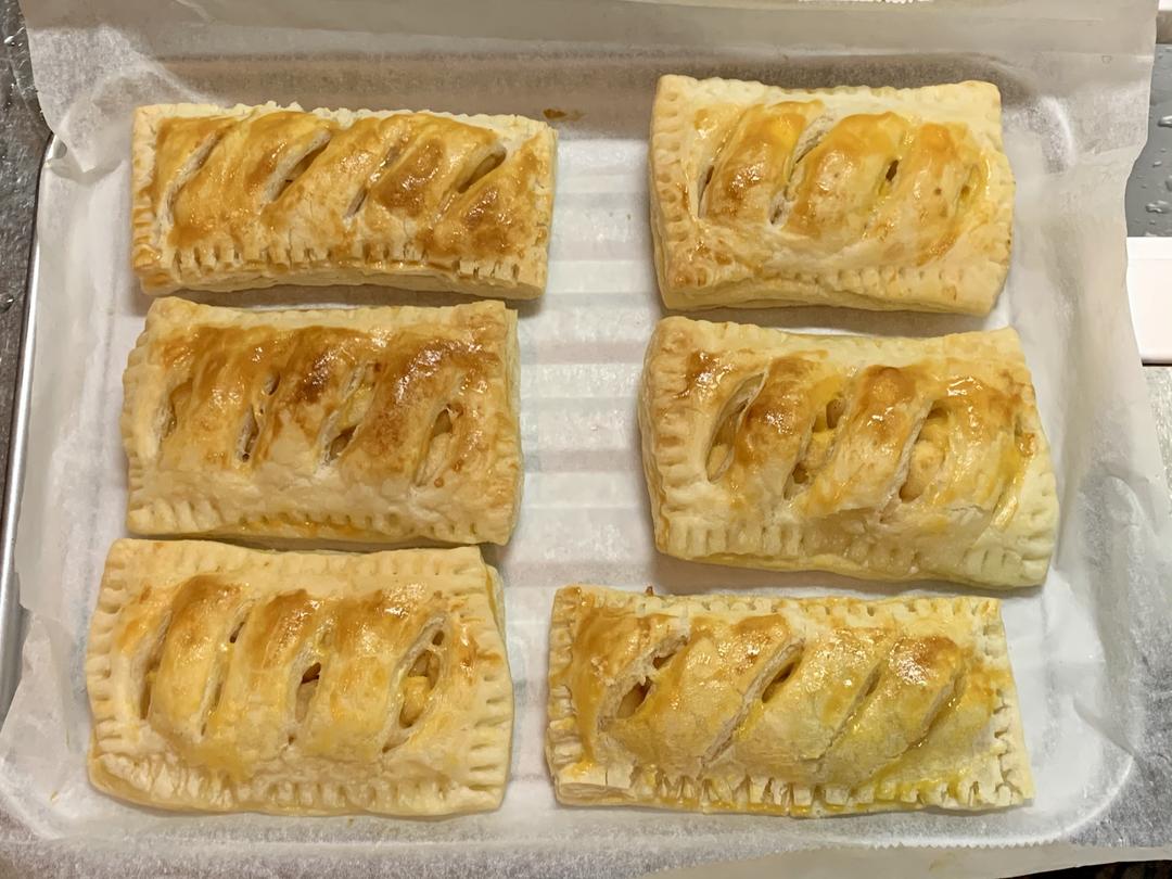 用法式酥皮做超简单苹果派