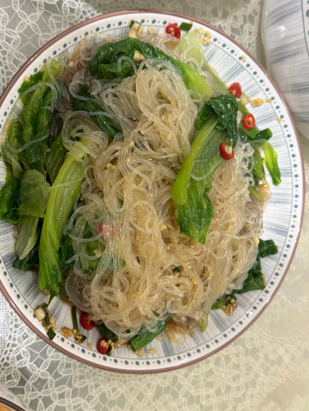 超级下饭菜-菠菜拌粉丝