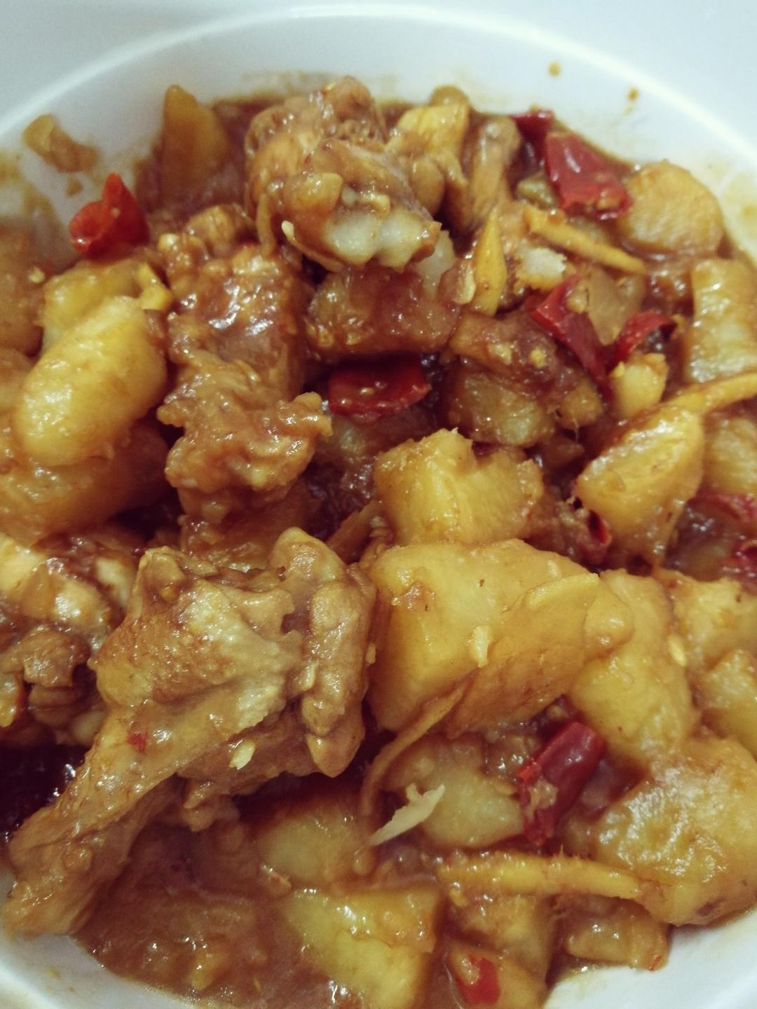 红烧土豆炖鸡腿
