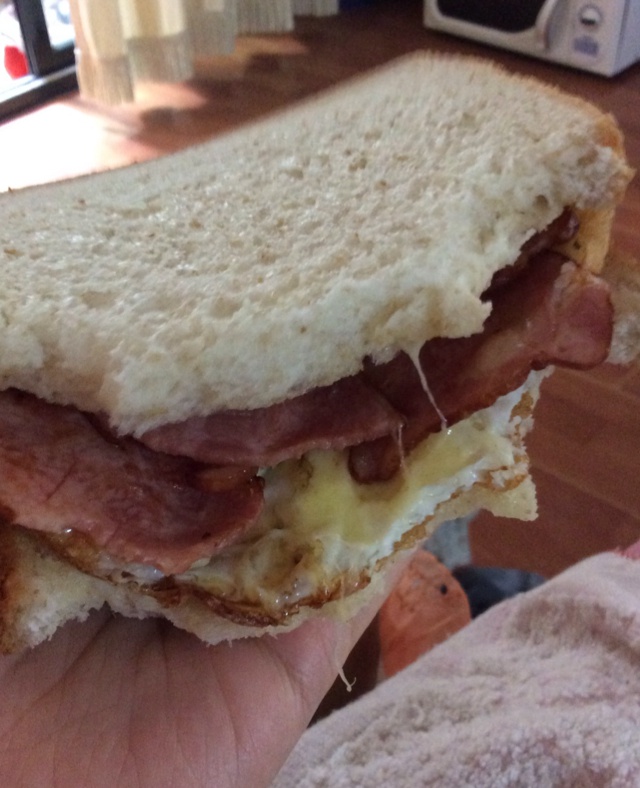 一片面包的三明治