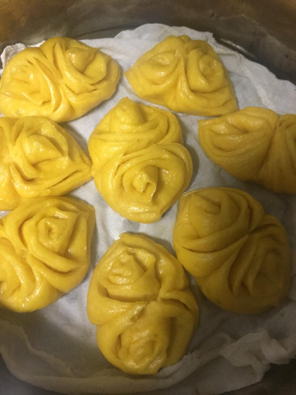 南瓜花卷馒头