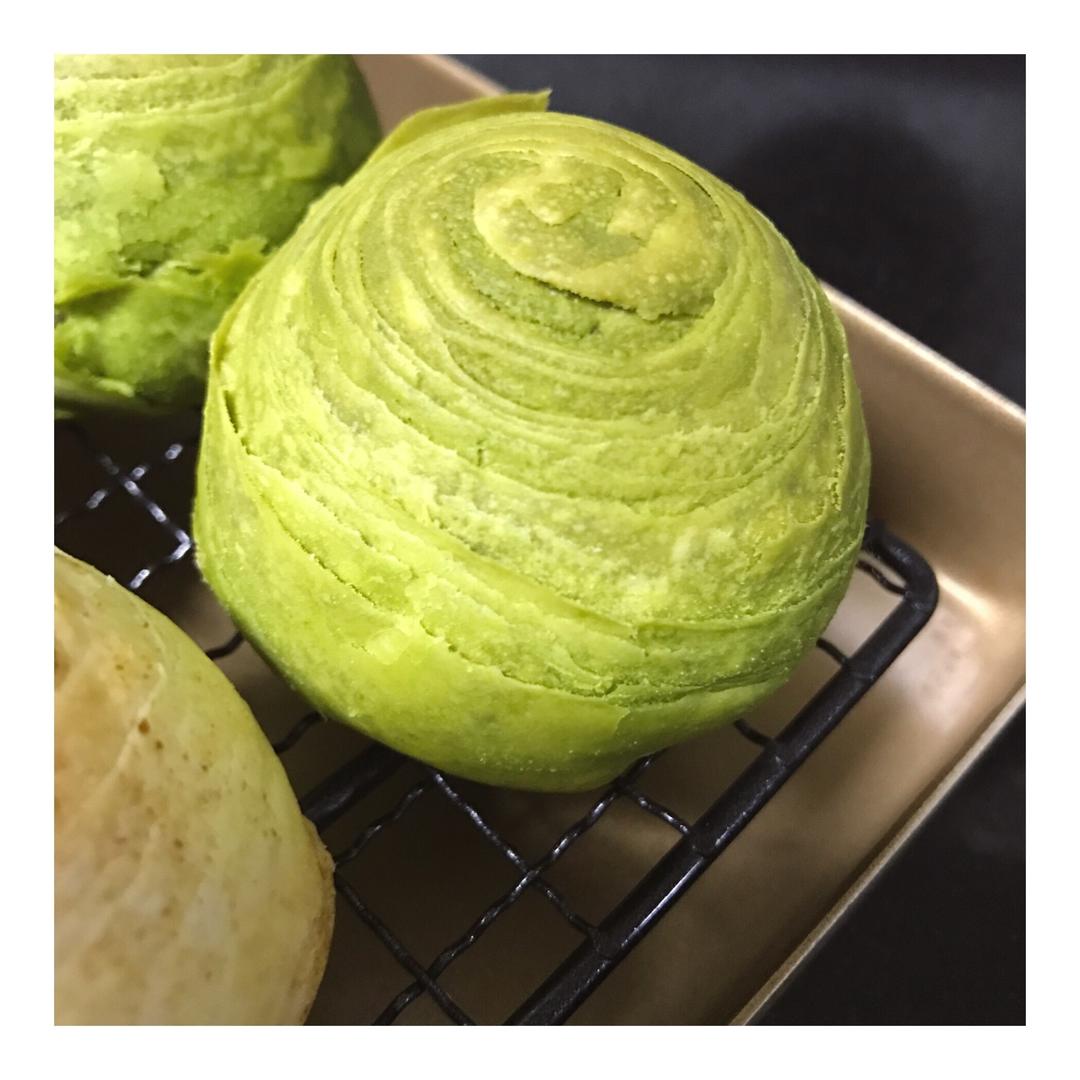 彩虹渐变蛋黄酥（无需揉出膜）