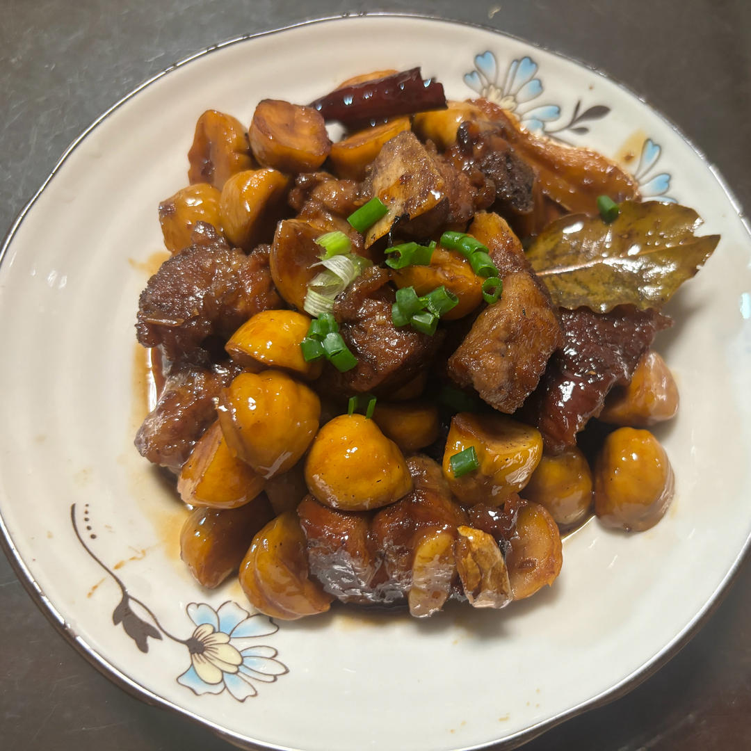 板栗烧排骨
