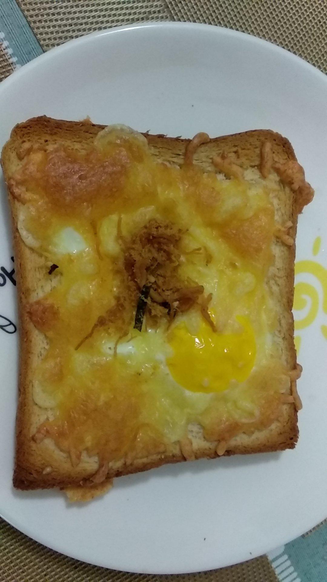 芝士鸡蛋面包片