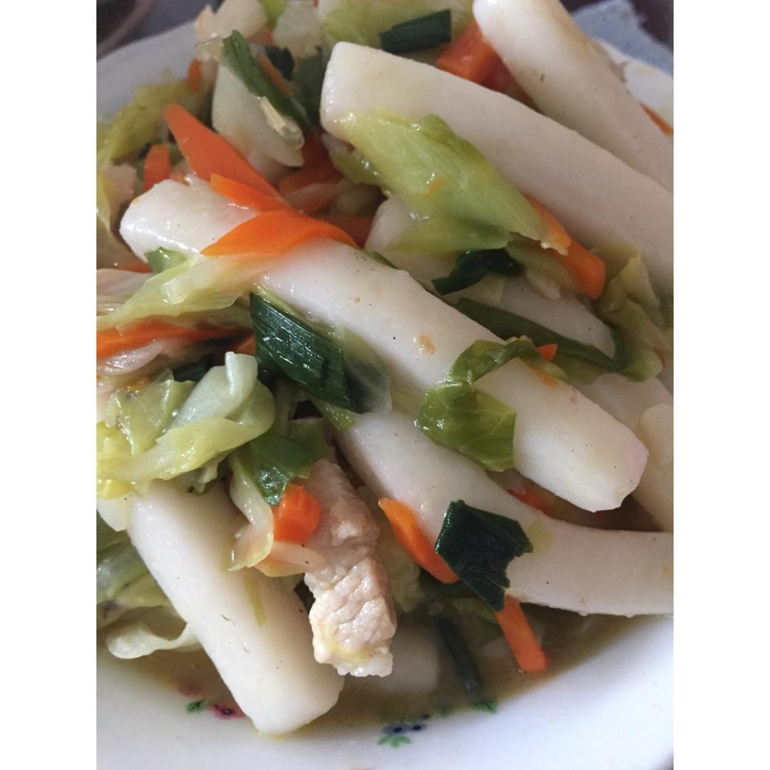 炒白粿