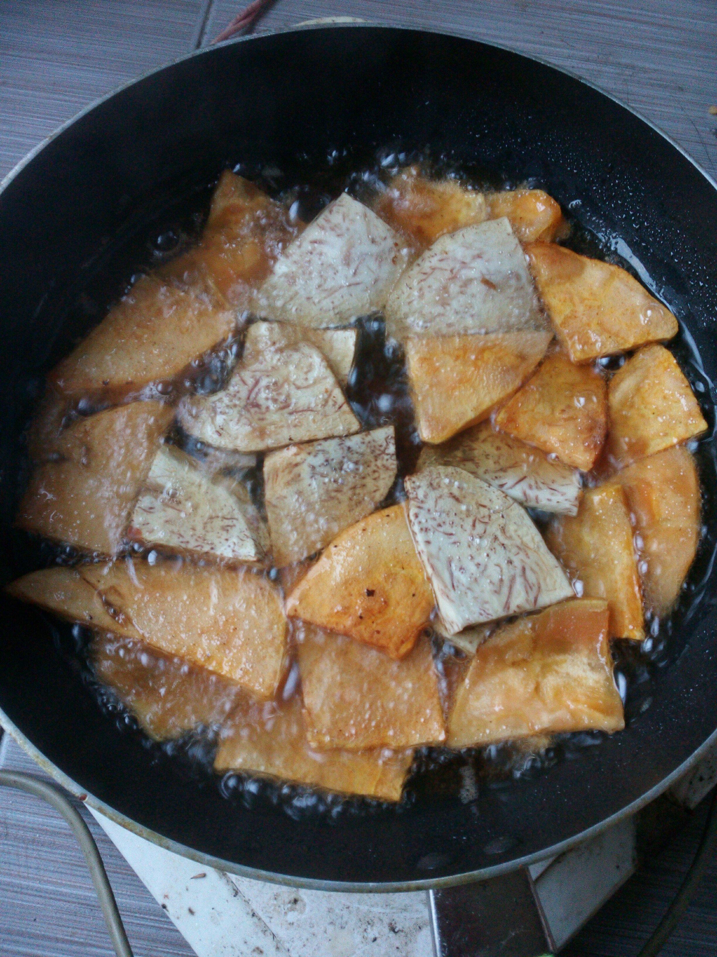 泡红薯芋头片的做法