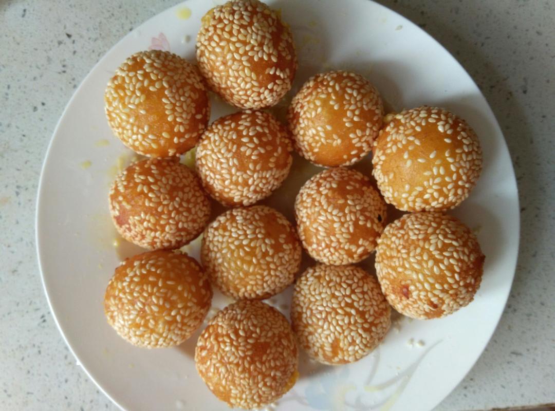 红薯（山芋）芝麻圆子