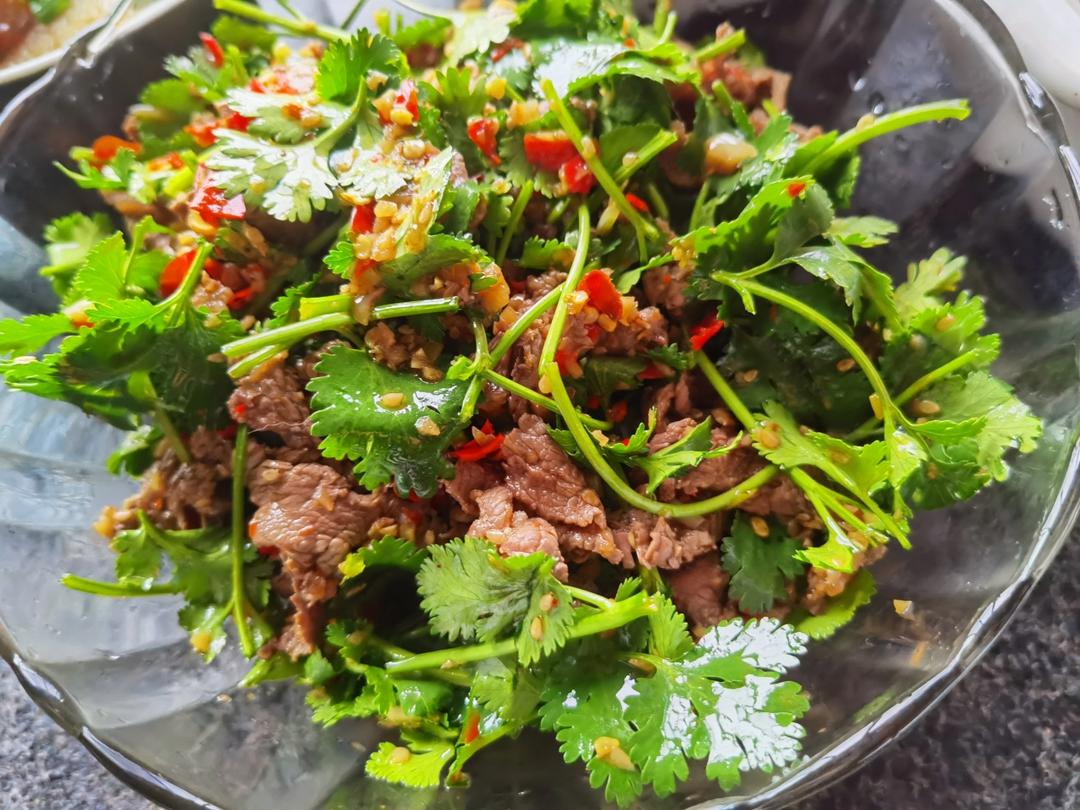超级快手香菜拌牛肉