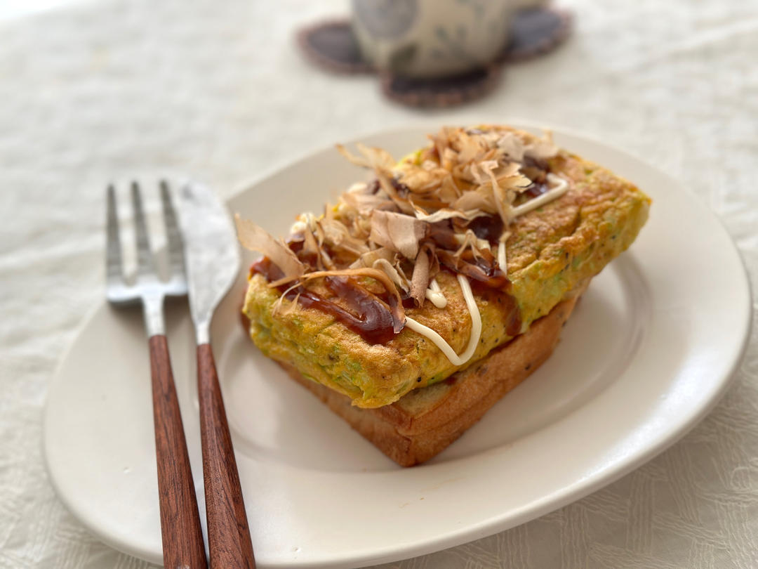 网红EGG DROP芝士厚蛋烧三明治 🥪『平底锅美食』