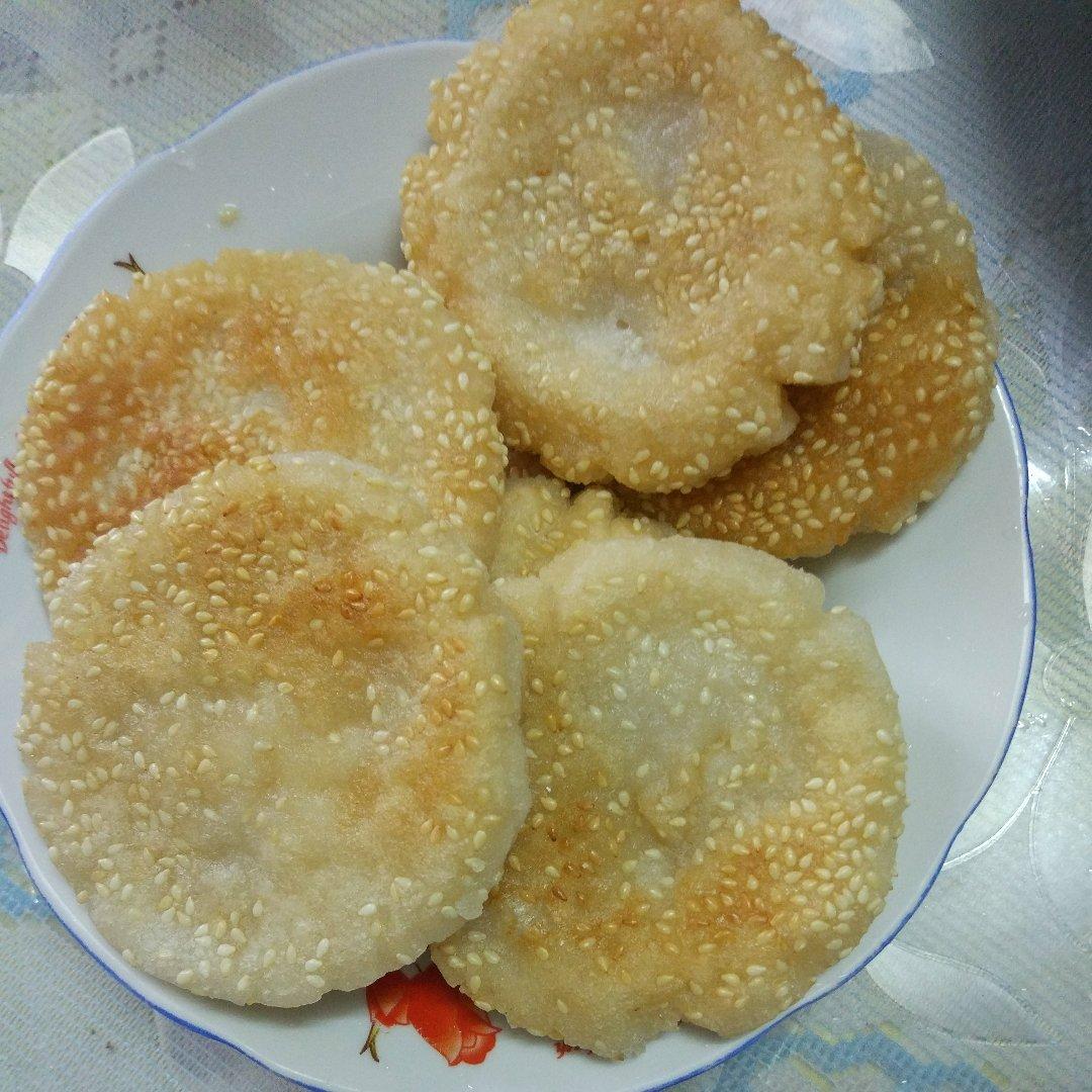 饼饼和干干做的煎糯米饼超快手