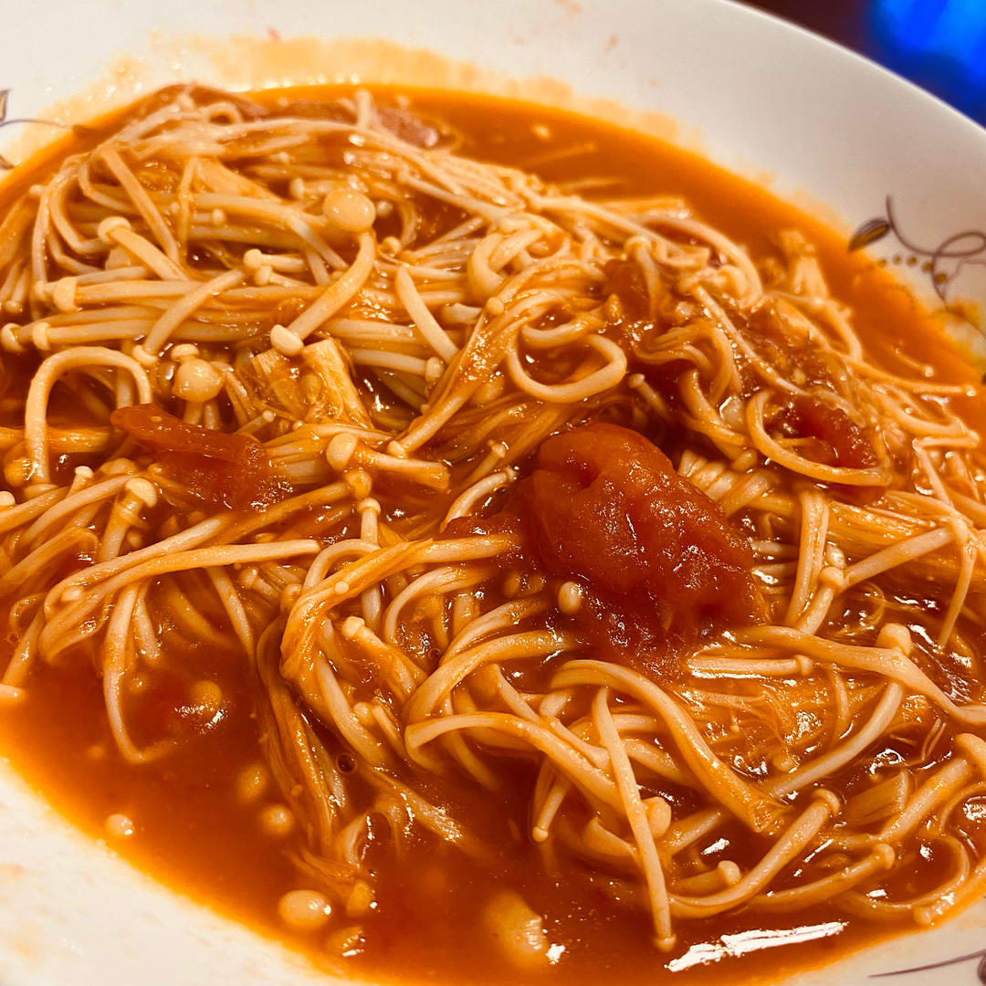 低脂低卡～营养又下饭的番茄金针菇