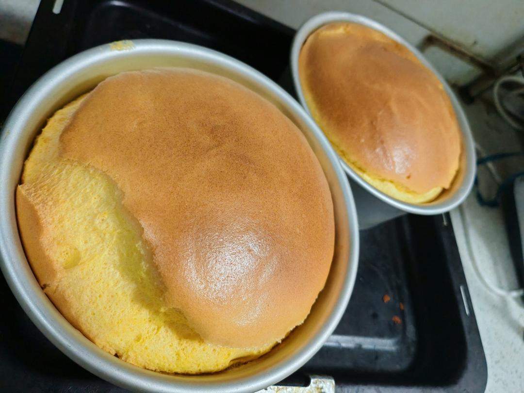 🍰| 无油低糖原味戚风蛋糕