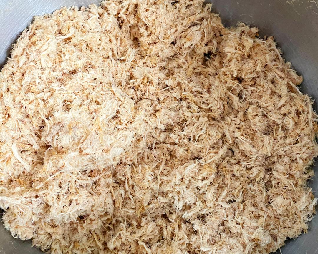 自制肉松，烤箱、厨师机版的做法 步骤8