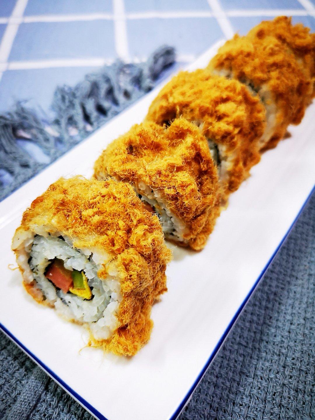 水银灯2003做的黄金肉松寿司