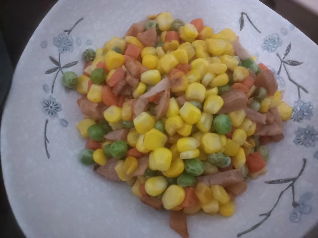 家常炒玉米粒