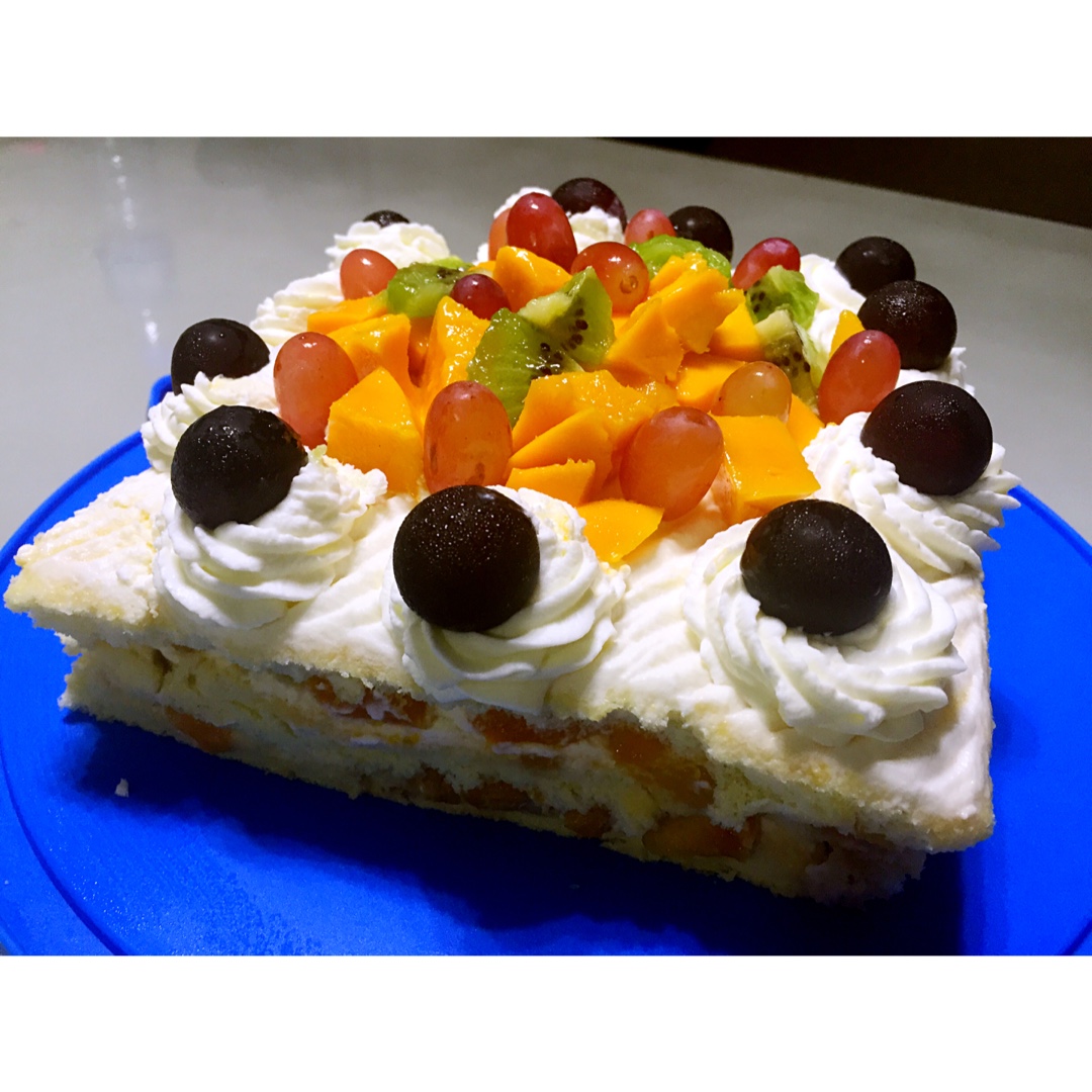 方形水果夹层蛋糕
