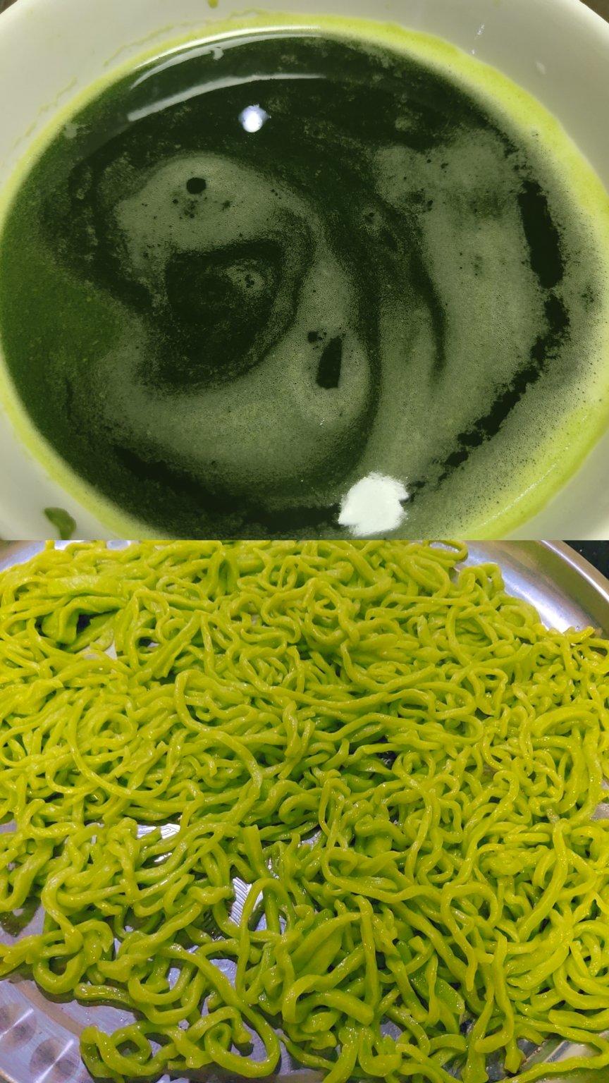 自制营养手工【菠菜面条】