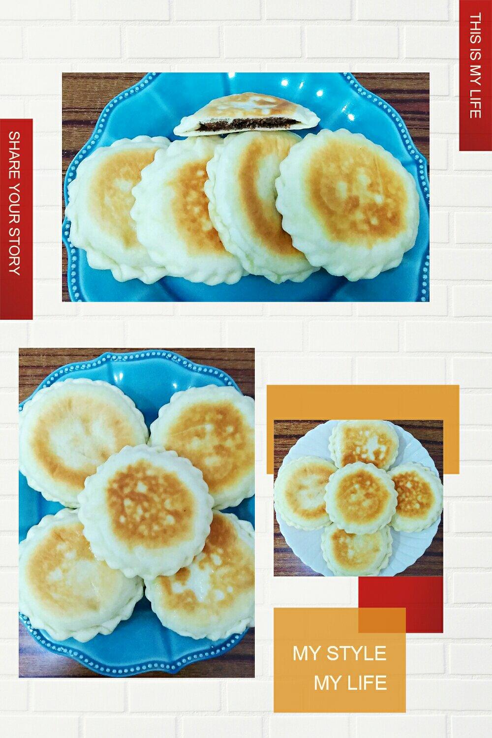 发面（糖花生芝麻）烙饼