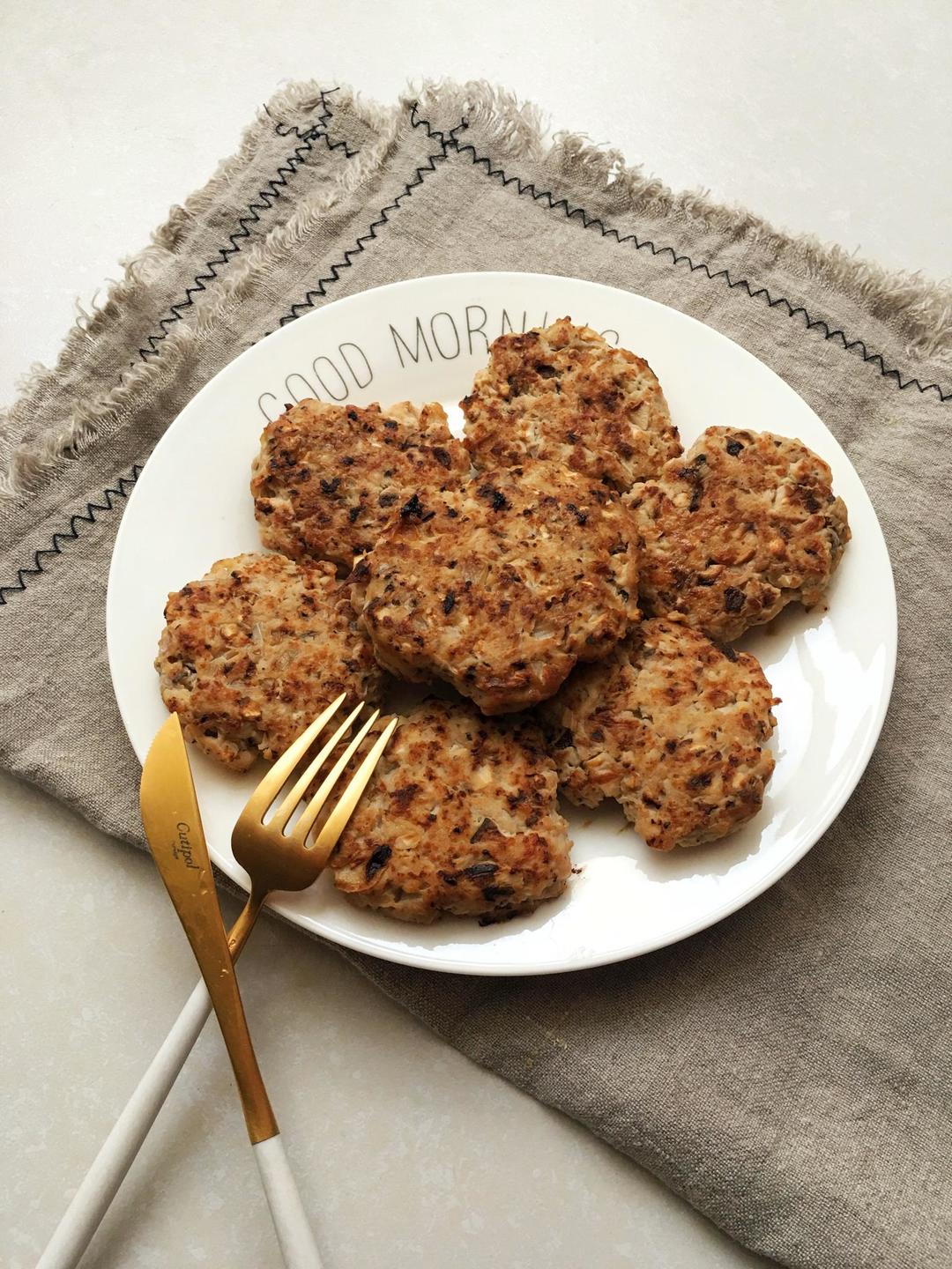 健康无油煎鸡胸肉小饼【优质蛋白质】的做法