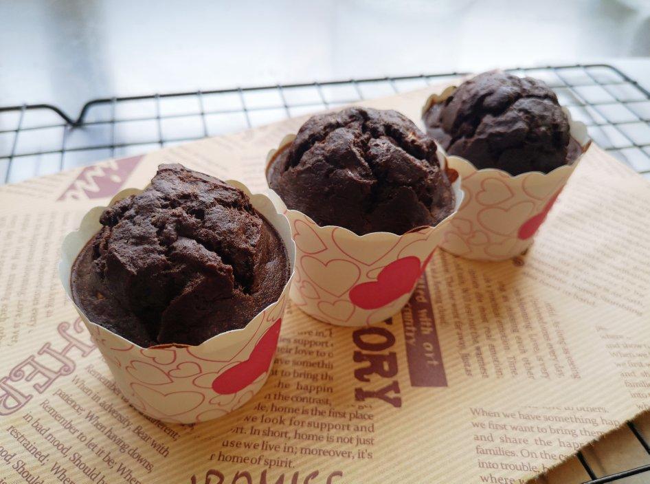 健康低卡—无糖无油可可香蕉蛋糕