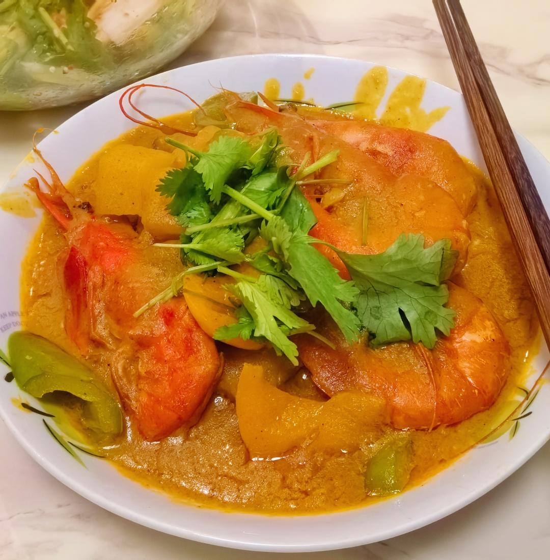 好吃到舔盘的泰式咖喱虾|拯救夏日味蕾