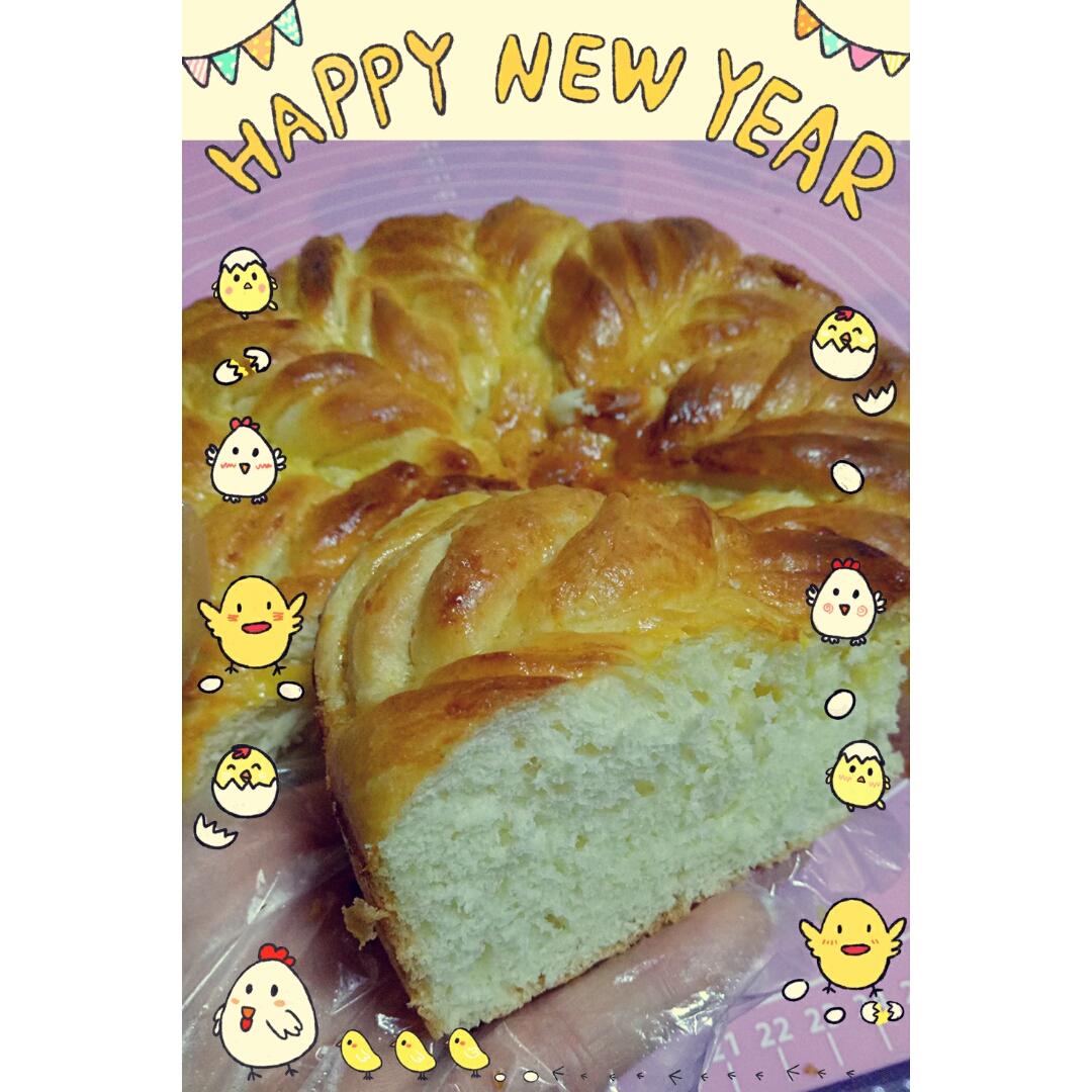 手撕千层花朵面包