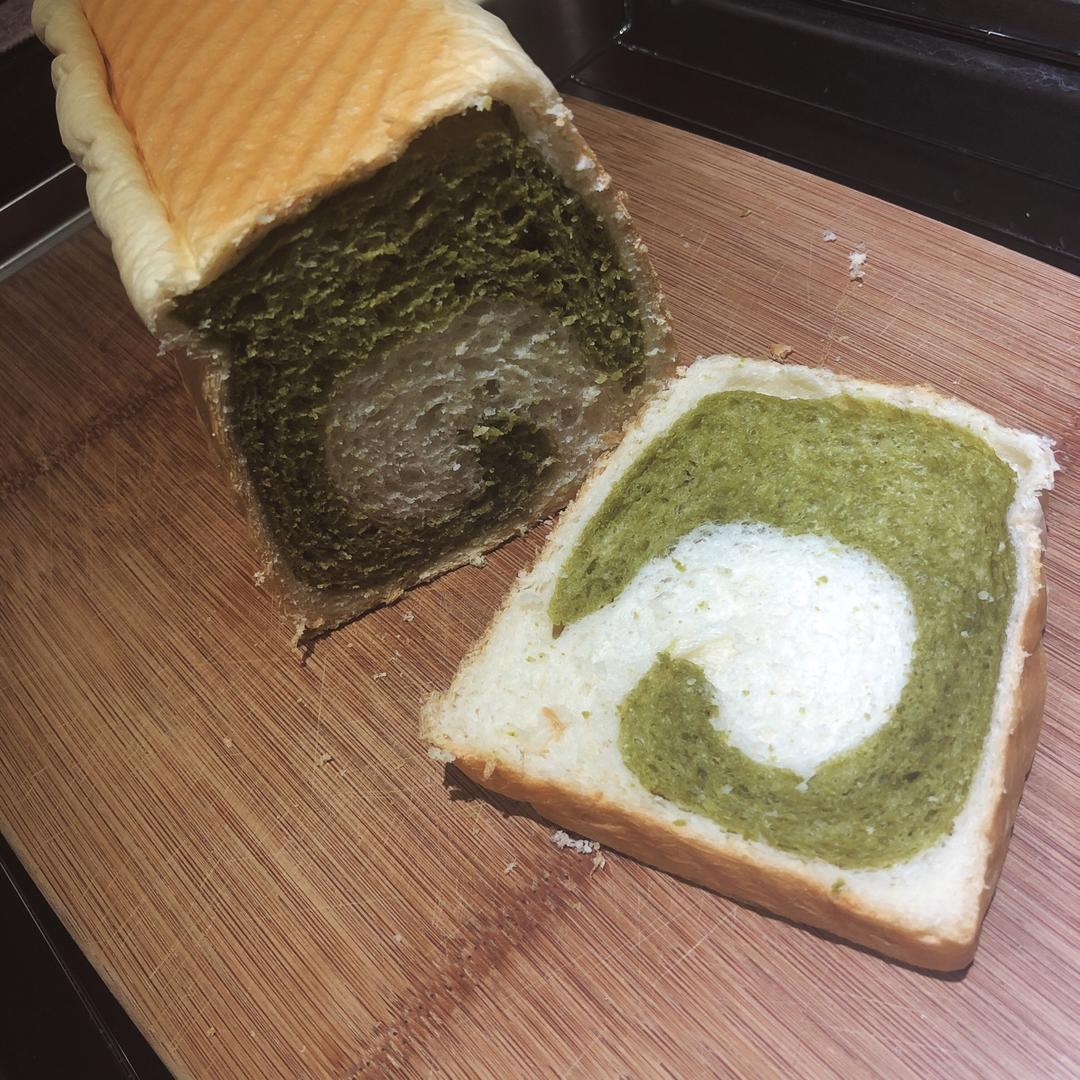 最正宗的日式抹茶红豆吐司