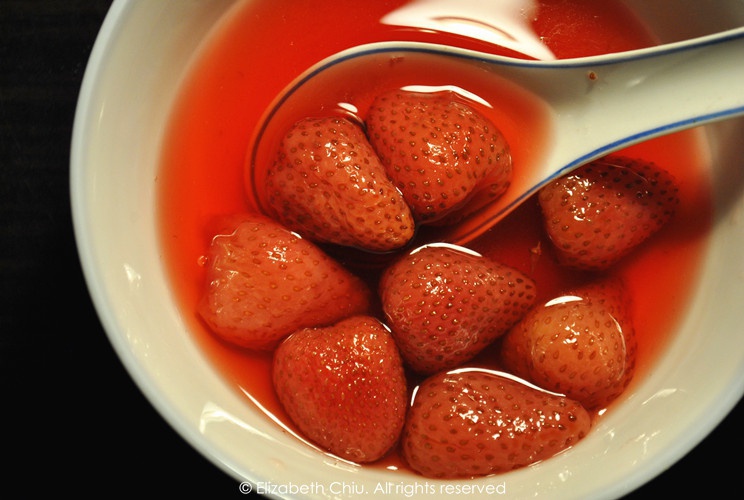 段青昭做的糖水草莓