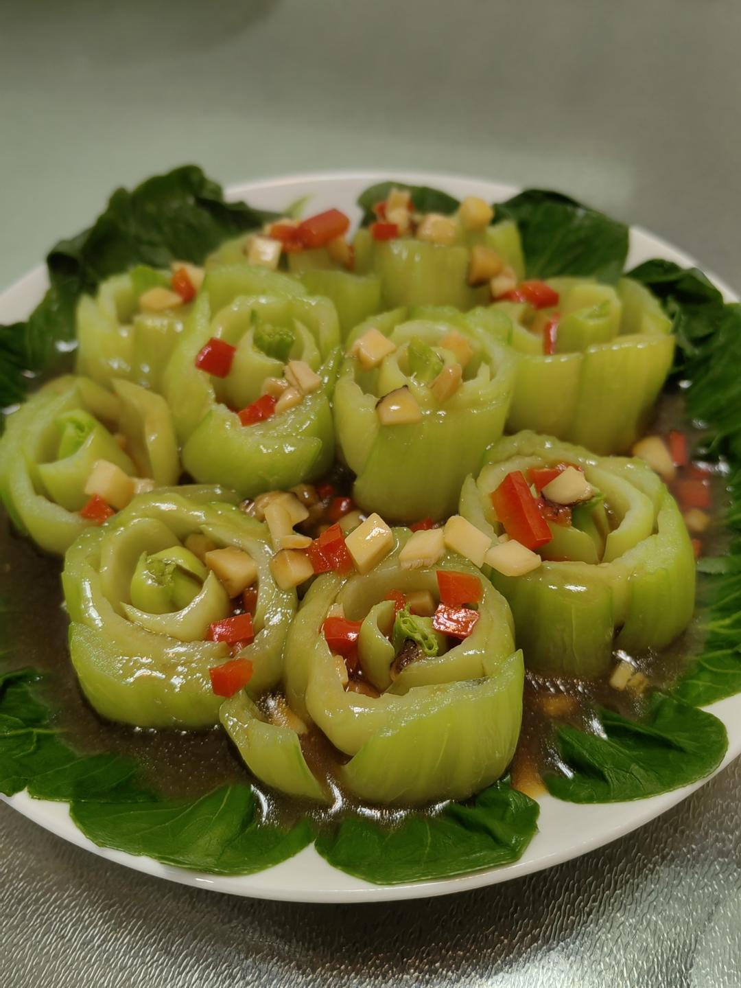 纯素美食｜开花小青菜