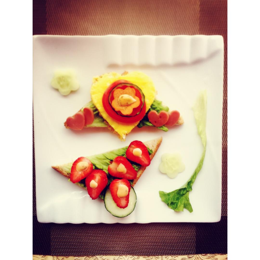 营养热量低三明治