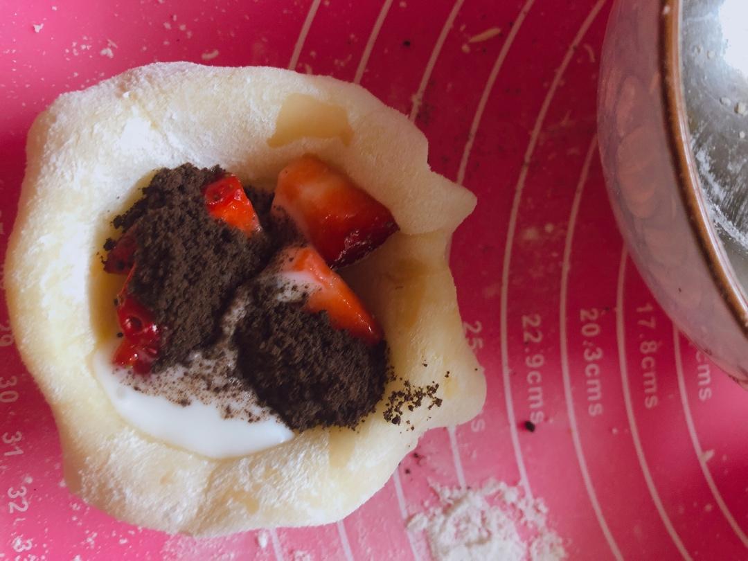 腹黑白胖子——奥利奥雪媚娘