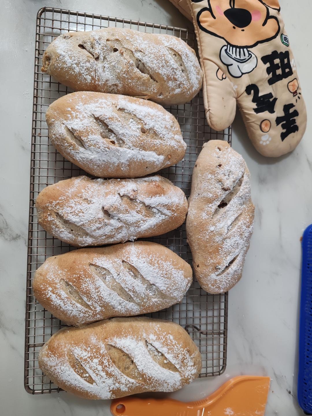 核桃蔓越莓软欧包