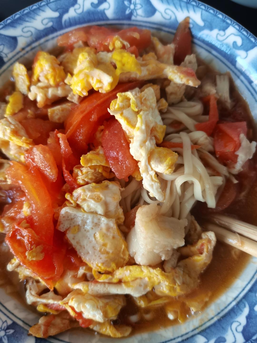 西红柿鸡蛋鸡蛋打卤面