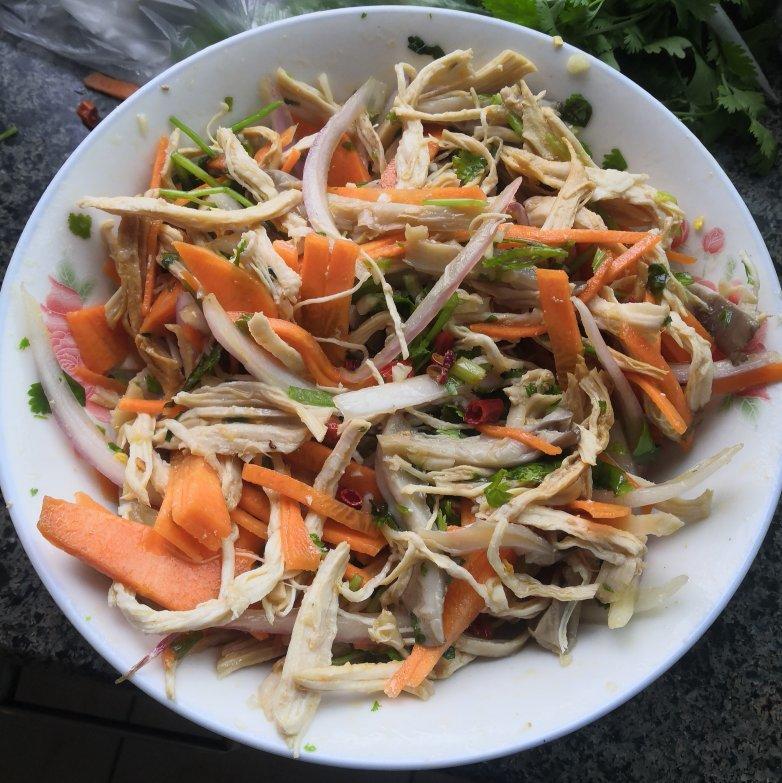 减脂健身｜凉拌手撕鸡丝（香辣&麻油版）