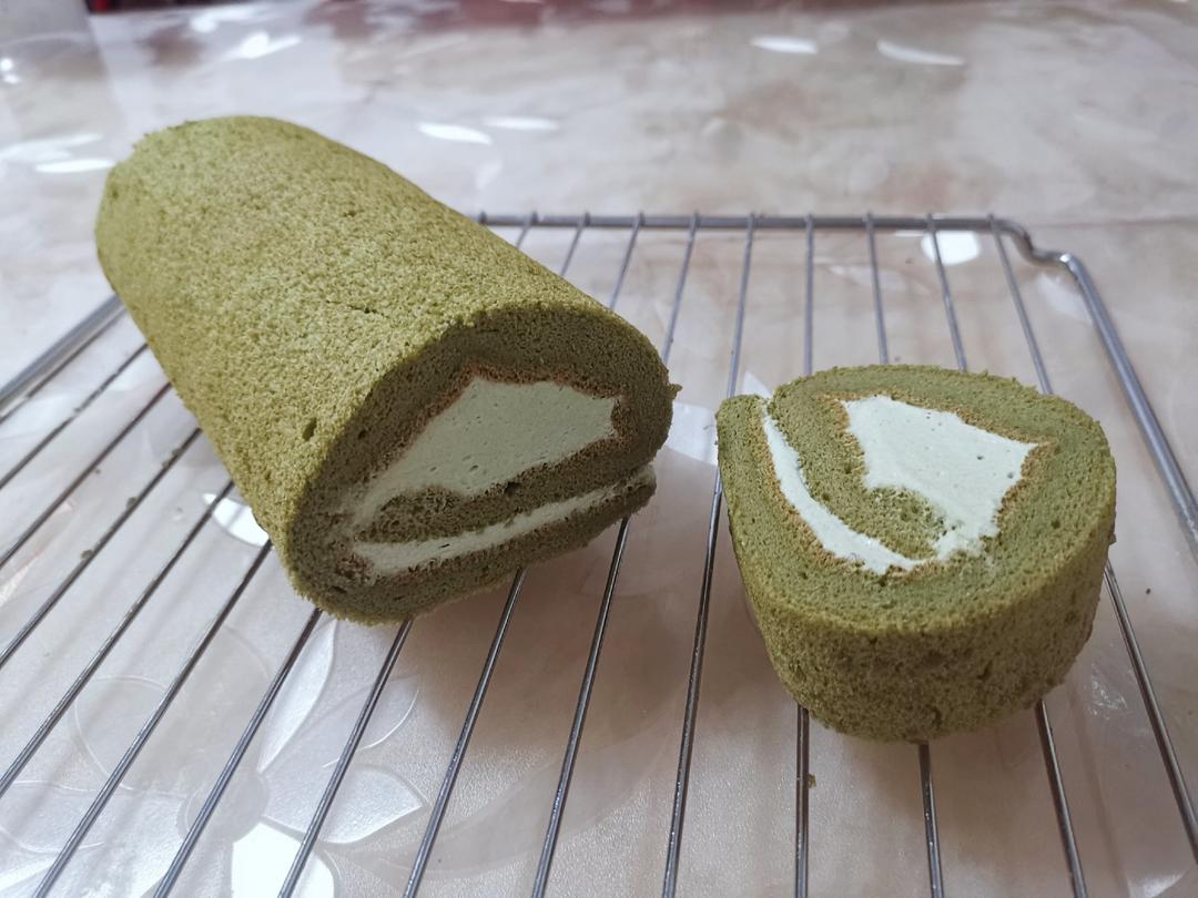 抹茶蜜豆蛋糕卷