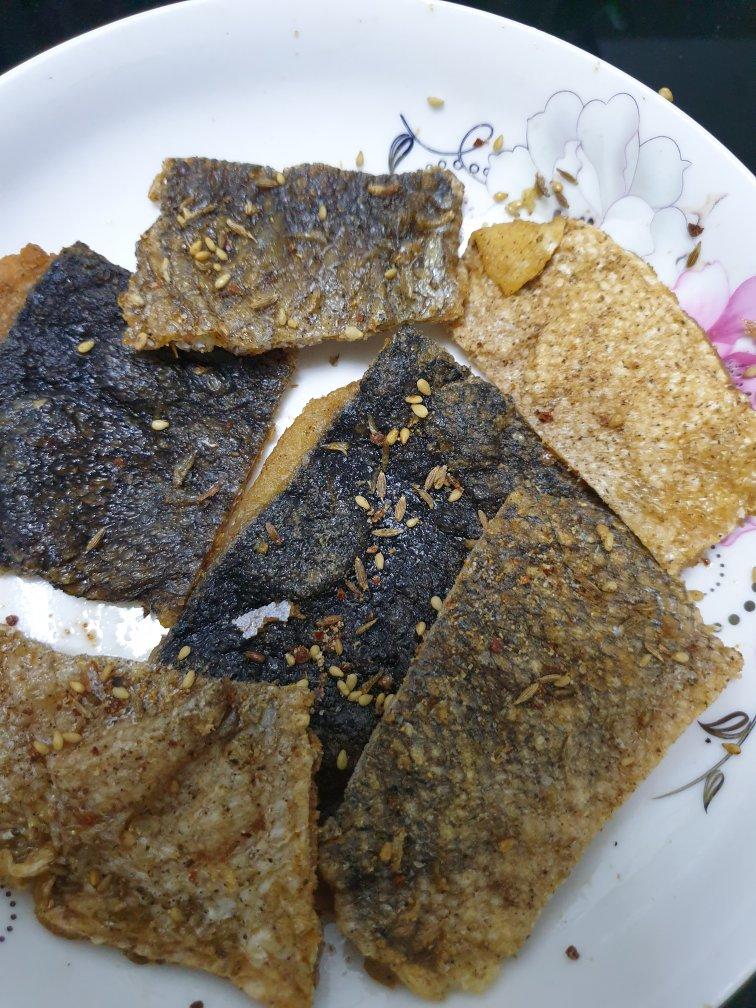 香煎三文鱼皮