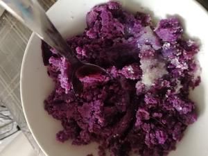 香甜紫薯糯米糍的做法 步骤2