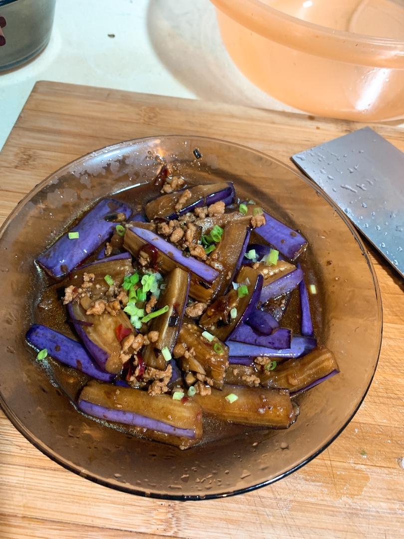 红烧肉沫茄子