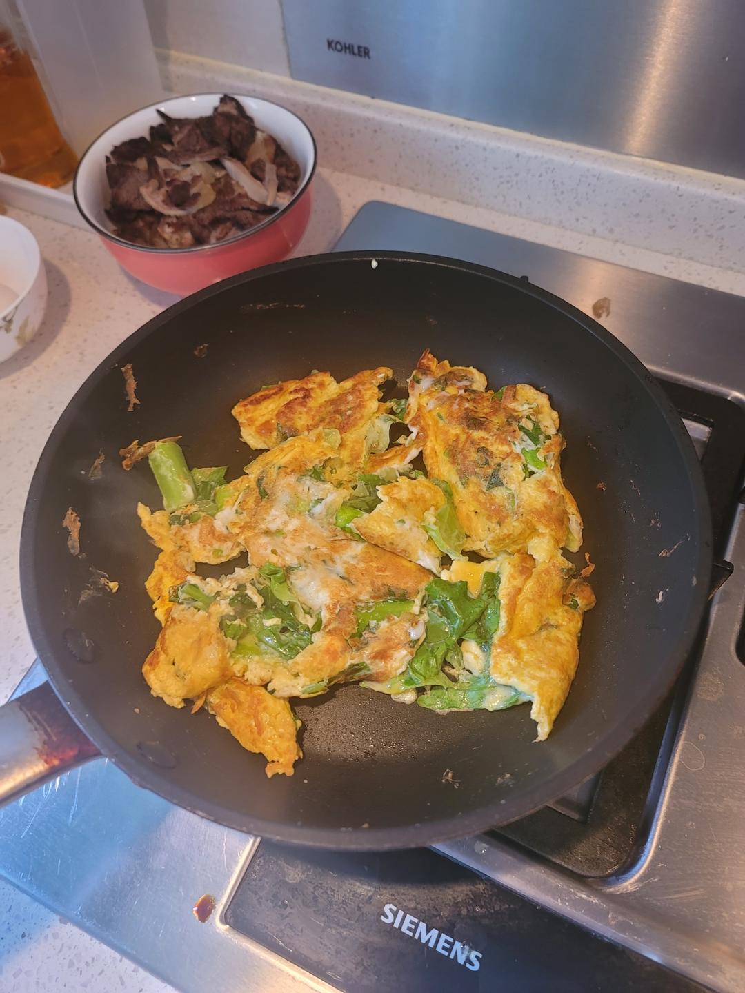 生菜鸡蛋饼——减脂期的美味😋